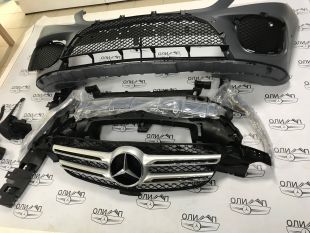 Бампер передний на Mercedes GLE w166 amg